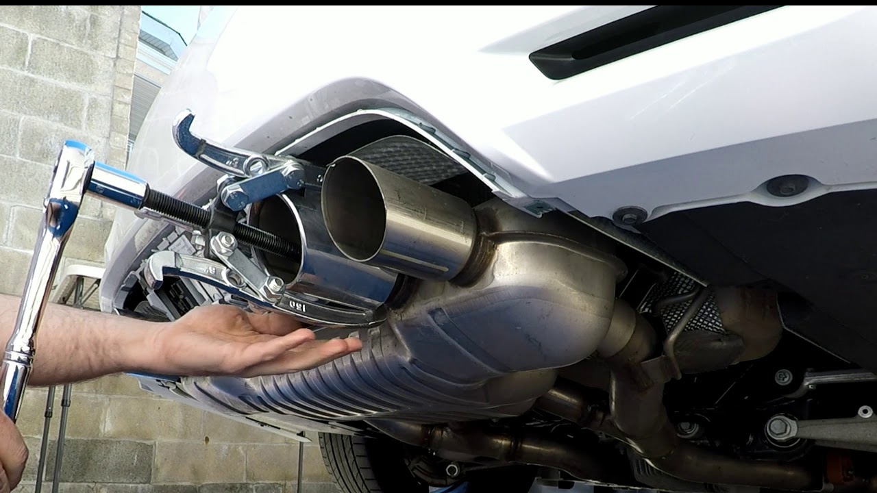 How to remove BMW stock exhaust tips - Hacker TV